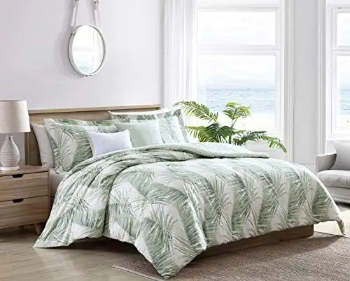 

- King Comforter Set, Reversible Cotton Bedding with Matching Shams & Bonus Throw Pillows, All Season Home Decor (Kayo Grey,