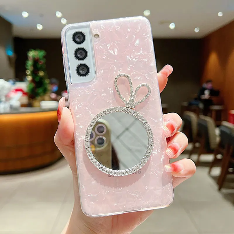 Shellfish Crack Love Rabbit Mirror Case For Samsung A73 S22 Ultra S21 FE S20 S8 S21 Plus S10 A72 A71 S9 Transparent Cover
Shellfish Crack Love Rabbit Mirror Case For Samsung A73 S22 Ultra S21 FE S20 S8 S21 Plus S10 A72 A71 S9 Transparent Cover