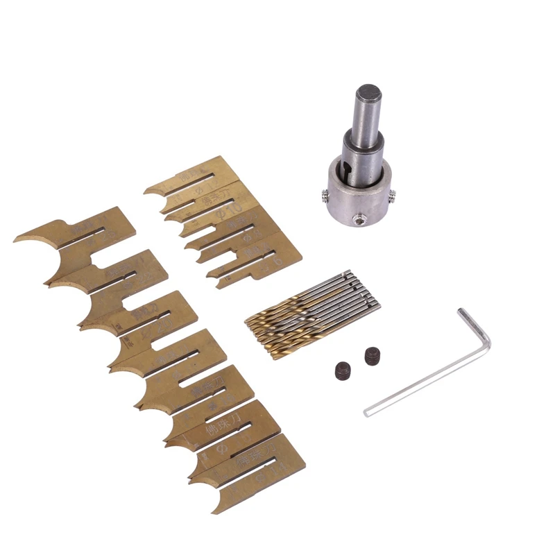 HOT-24Pcs Metal Ball Knife Woodworking Tools Wooden Beads Drill Rotary Bead Molding 6-25Mm
HOT-24Pcs Metal Ball Knife Woodworking Tools Wooden Beads Drill Rotary Bead Molding 6-25Mm