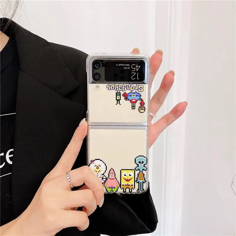 Bandai SpongeBob Phone Case for Samsung Galaxy Z Flip 3 1 2 Cartoon Transparent PC Foldable Shockproof Back Cover Protection
Bandai SpongeBob Phone Case for Samsung Galaxy Z Flip 3 1 2 Cartoon Transparent PC Foldable Shockproof Back Cover Protection