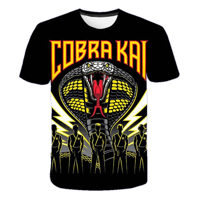 Children Spring Summer Cobra kai Clothes Baby Short Sleeve Cobra kai Tees Kids Boys Girls Cool Tops Cartoon Cobra kai T-shirt
Children Spring Summer Cobra kai Clothes Baby Short Sleeve Cobra kai Tees Kids Boys Girls Cool Tops Cartoon Cobra kai T-shirt