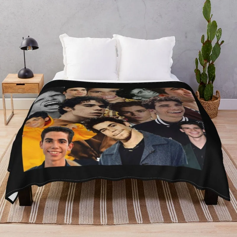 

Cameron Boyce Collage Blanket Coral Fce Plush Decoration Fluffy Throw Thick blankets for Bed Sofa Travel Office
