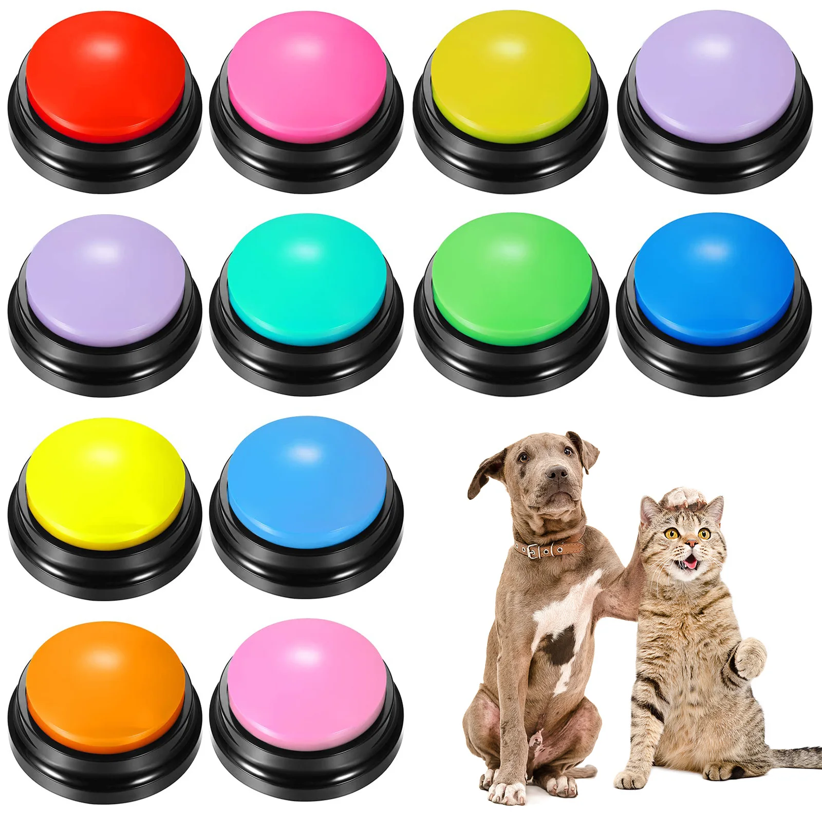 Recordable Talking Button Child Interactive Toy Phonograph Answer Buzzers Portable Recording Sound Button Party Noise Makers
Recordable Talking Button Child Interactive Toy Phonograph Answer Buzzers Portable Recording Sound Button Party Noise Makers