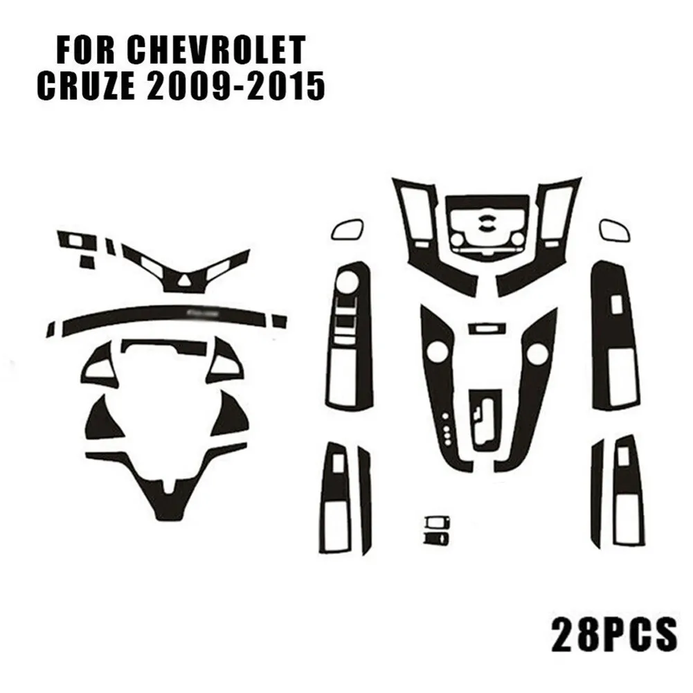 28pcs Black Glossy Carbon Fiber Look Vinyl Interior Cover Trim Stickers For Chevrolet For Cruze 2009-2015 Car Accessories
28pcs Black Glossy Carbon Fiber Look Vinyl Interior Cover Trim Stickers For Chevrolet For Cruze 2009-2015 Car Accessories