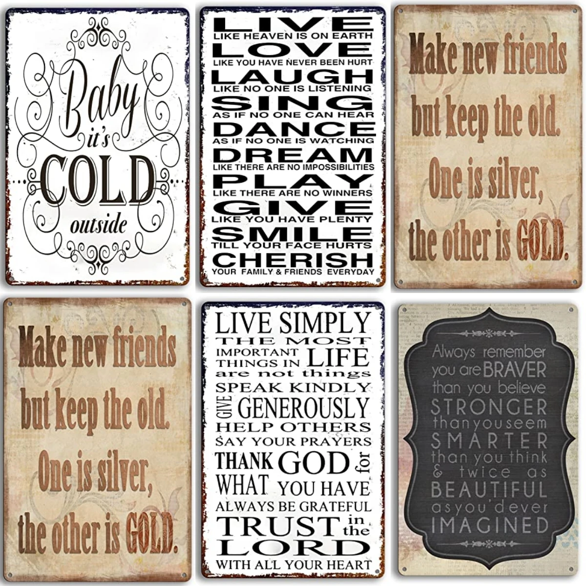 Motivational Quotes Vintage Metal Signs nspirational Quote Vintage Tin Signs for Home Room Wall Art Decor Live Love Laugh
Motivational Quotes Vintage Metal Signs nspirational Quote Vintage Tin Signs for Home Room Wall Art Decor Live Love Laugh