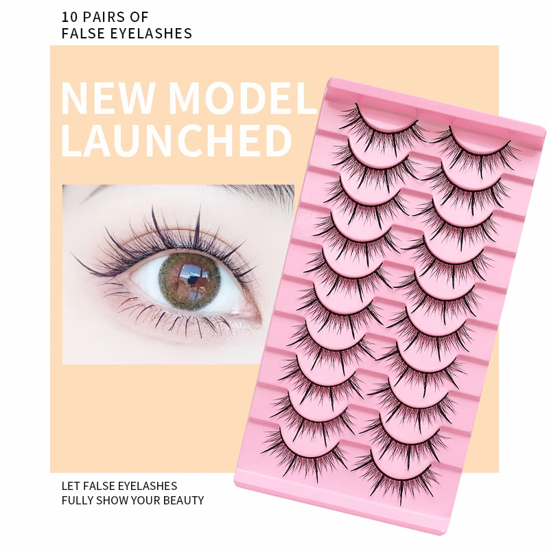 Newest 10Pairs Fish Tail Natural False Eyelashes Russian False Eyelashes Fluffy Makeup Korean Makeup Wholesale Blush Eyelashes
Newest 10Pairs Fish Tail Natural False Eyelashes Russian False Eyelashes Fluffy Makeup Korean Makeup Wholesale Blush Eyelashes