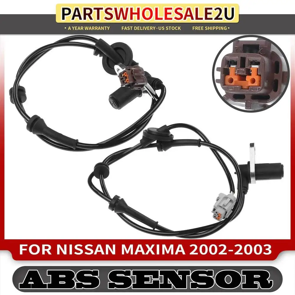 2x передний левый и правый датчик скорости колес ABS для Nissan Maxima 2002 2003 V6 3.5L
2x передний левый и правый датчик скорости колес ABS для Nissan Maxima 2002 2003 V6 3.5L