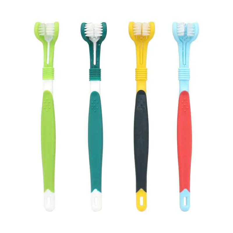 New Plastic Dog Toothbrush Tooth Care Natural Rubber Three Heads Pet Cat Toothbrush
New Plastic Dog Toothbrush Tooth Care Natural Rubber Three Heads Pet Cat Toothbrush