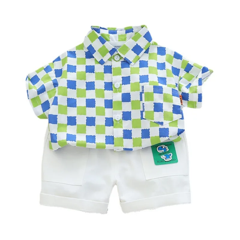 New Summer Baby Boys Clothes Children Outfits Toddler Fashion Plaid Shirt Shorts 2Pcs/Sets Kids Casual Costume Infant Tracksuits
New Summer Baby Boys Clothes Children Outfits Toddler Fashion Plaid Shirt Shorts 2Pcs/Sets Kids Casual Costume Infant Tracksuits