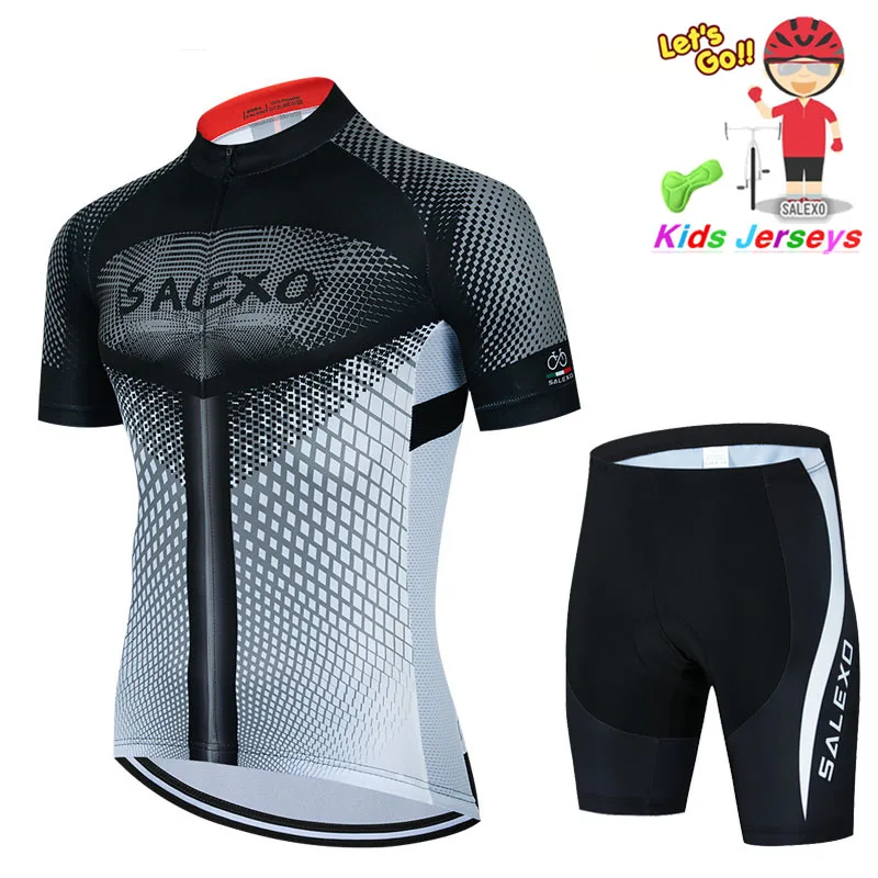 Salexo kids Cycling Jersey Short Sleeve Sports MTB Cycling Jersey Breathable and Quick Dry Bicycle Clothing Wear Cycling Clothes
Salexo kids Cycling Jersey Short Sleeve Sports MTB Cycling Jersey Breathable and Quick Dry Bicycle Clothing Wear Cycling Clothes