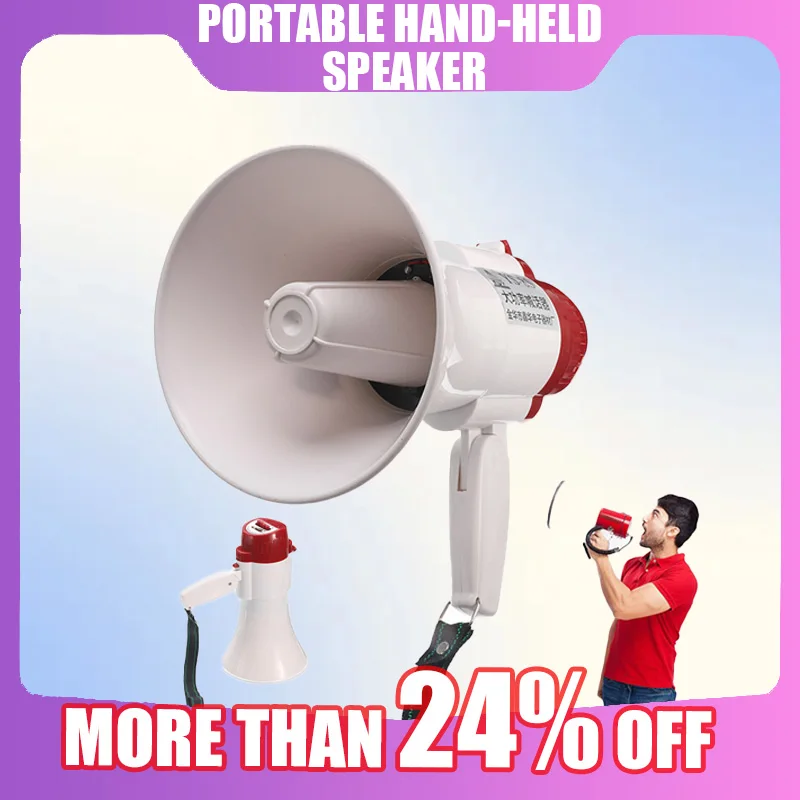 Promotion YS-8S Portable Hand Speaker Megaphone Strap Grip Loudspeaker Recording Play Horn Tour Guide Speakers Loud Volume
Promotion YS-8S Portable Hand Speaker Megaphone Strap Grip Loudspeaker Recording Play Horn Tour Guide Speakers Loud Volume