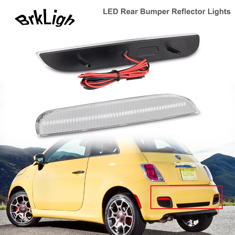 2Pcs For Fiat 500 2012-2017 LED Rear Bumper Reflector Tail Red Stoplight Lights Car Brake Side Marker Lamp Canbus OEM#68154575AA
2Pcs For Fiat 500 2012-2017 LED Rear Bumper Reflector Tail Red Stoplight Lights Car Brake Side Marker Lamp Canbus OEM#68154575AA
