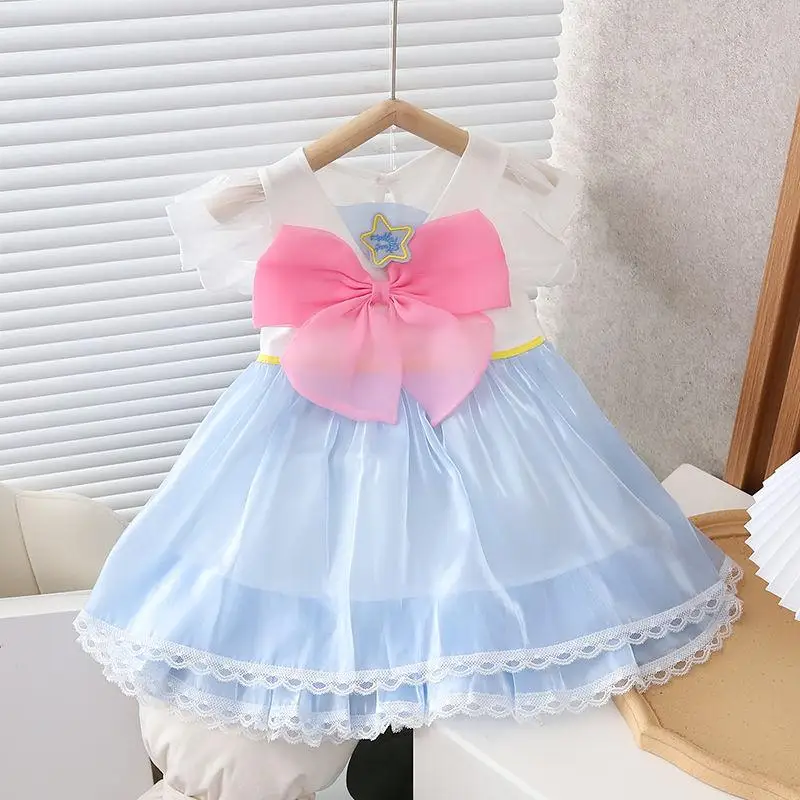 Kawaii Summer Anime Peripherals Girls Dress Lolita Child Sailor Moon Cute Cartoon Baby Girl Princess Dress with Flying Sleeves
Kawaii Summer Anime Peripherals Girls Dress Lolita Child Sailor Moon Cute Cartoon Baby Girl Princess Dress with Flying Sleeves