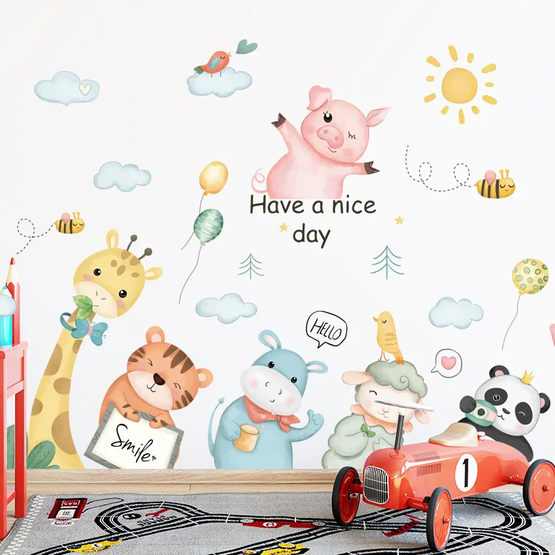 Baby Room Decoration Wall Stickers Cartoon Animal Wall Posters for Children's Room Bedroom Self-Adhesive Murals Wallpapers
Baby Room Decoration Wall Stickers Cartoon Animal Wall Posters for Children's Room Bedroom Self-Adhesive Murals Wallpapers