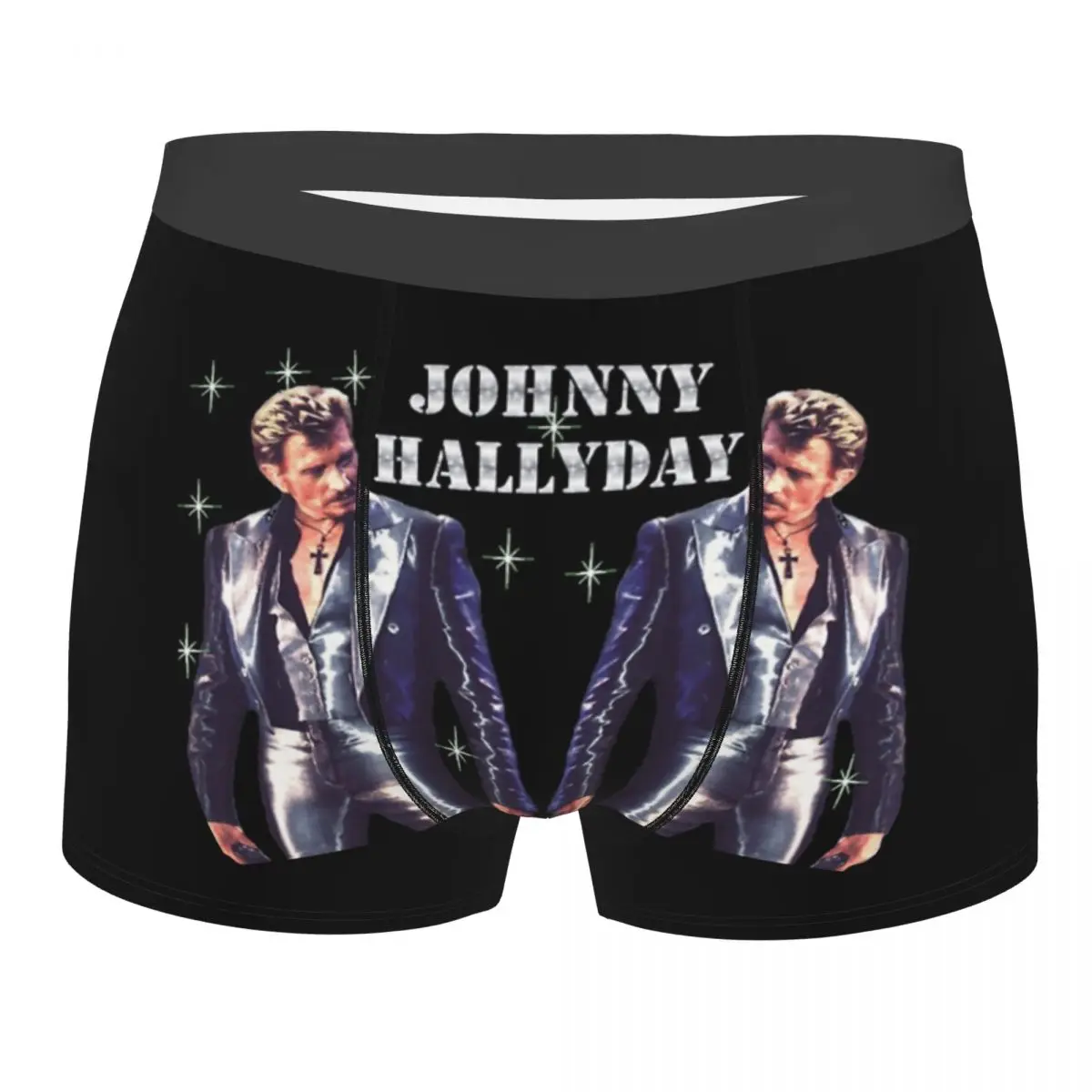 Men Johnny Hallyday Rock Music French Singer Underwear Humor Boxer Shorts Panties Male Breathable Underpants Plus Size 
Men Johnny Hallyday Rock Music French Singer Underwear Humor Boxer Shorts Panties Male Breathable Underpants Plus Size