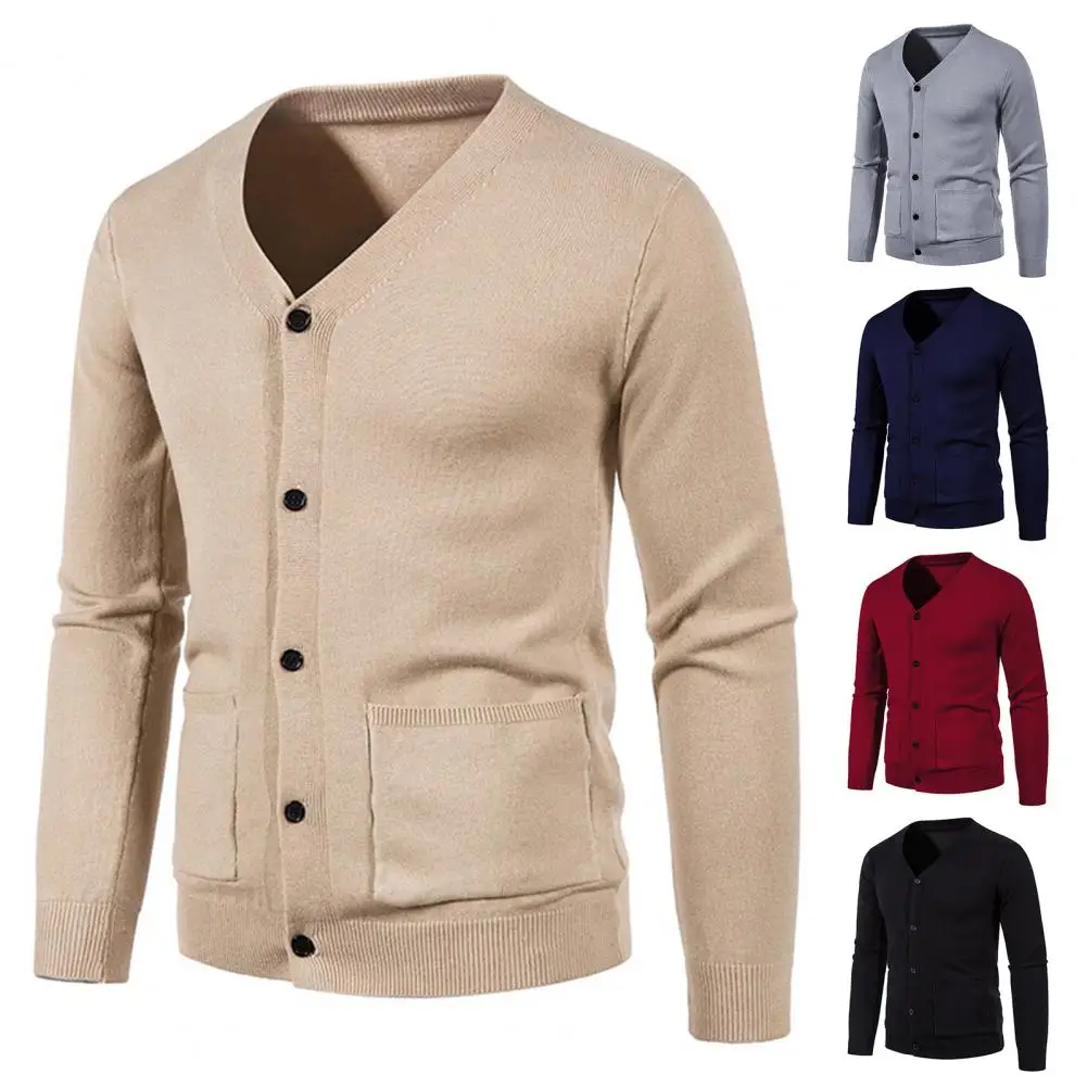 Men Sweater Cardigan Coat V Neck Knitting Solid Color Cardigan Long Sleeves Warm Single-breasted Plus Size Spring Male Jacket
Men Sweater Cardigan Coat V Neck Knitting Solid Color Cardigan Long Sleeves Warm Single-breasted Plus Size Spring Male Jacket