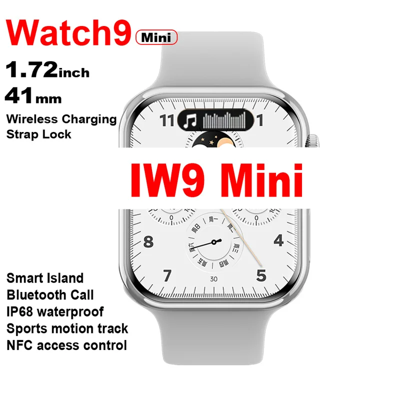 41mm IW9 Mini Smart Watch for Women BT Call Body Temperature NFC IP68 Waterproof GPS Motion Tracking Watch 9 Mini Smart Watch
41mm IW9 Mini Smart Watch for Women BT Call Body Temperature NFC IP68 Waterproof GPS Motion Tracking Watch 9 Mini Smart Watch