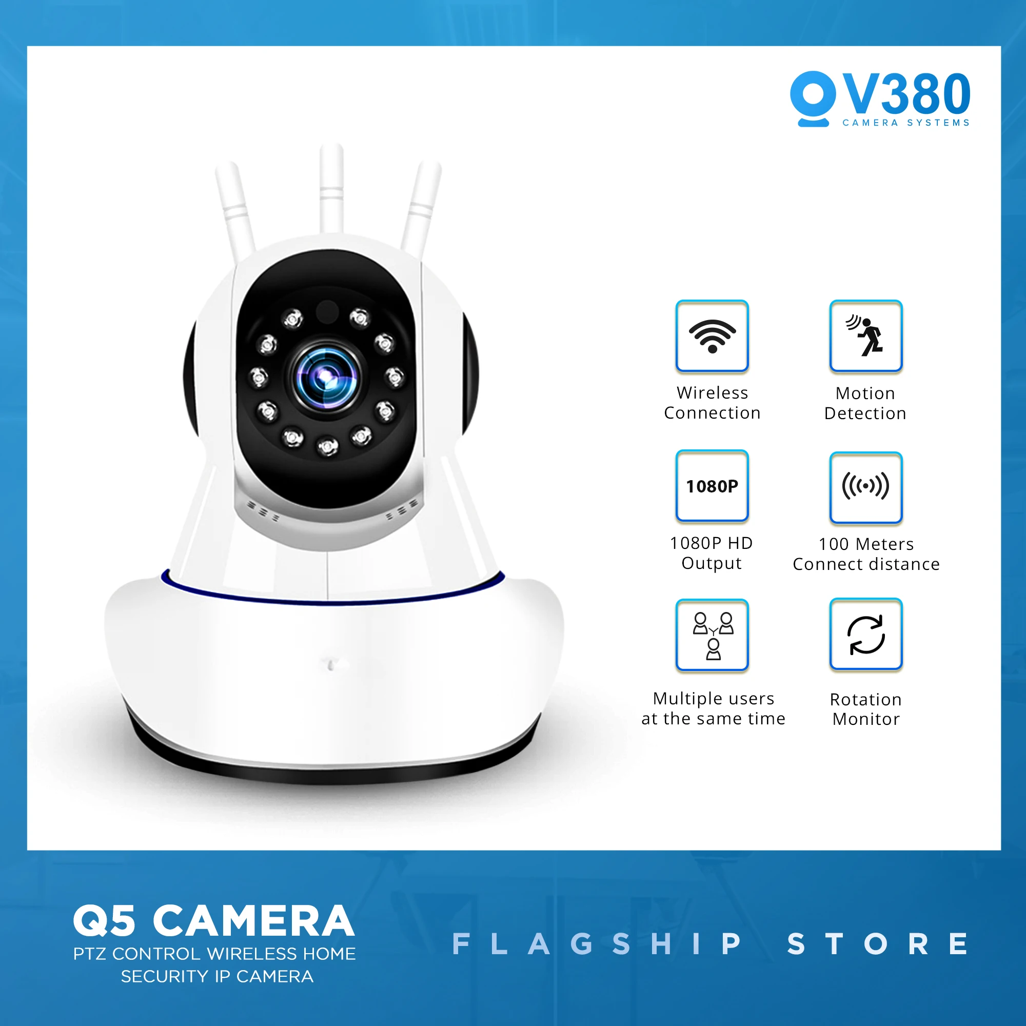 8MP Camera WiFi Home Security Protection Surveillance IR Full Color Night Vision IP CCTV Indoor Baby Monitor Auto Tracking H.265
8MP Camera WiFi Home Security Protection Surveillance IR Full Color Night Vision IP CCTV Indoor Baby Monitor Auto Tracking H.265
