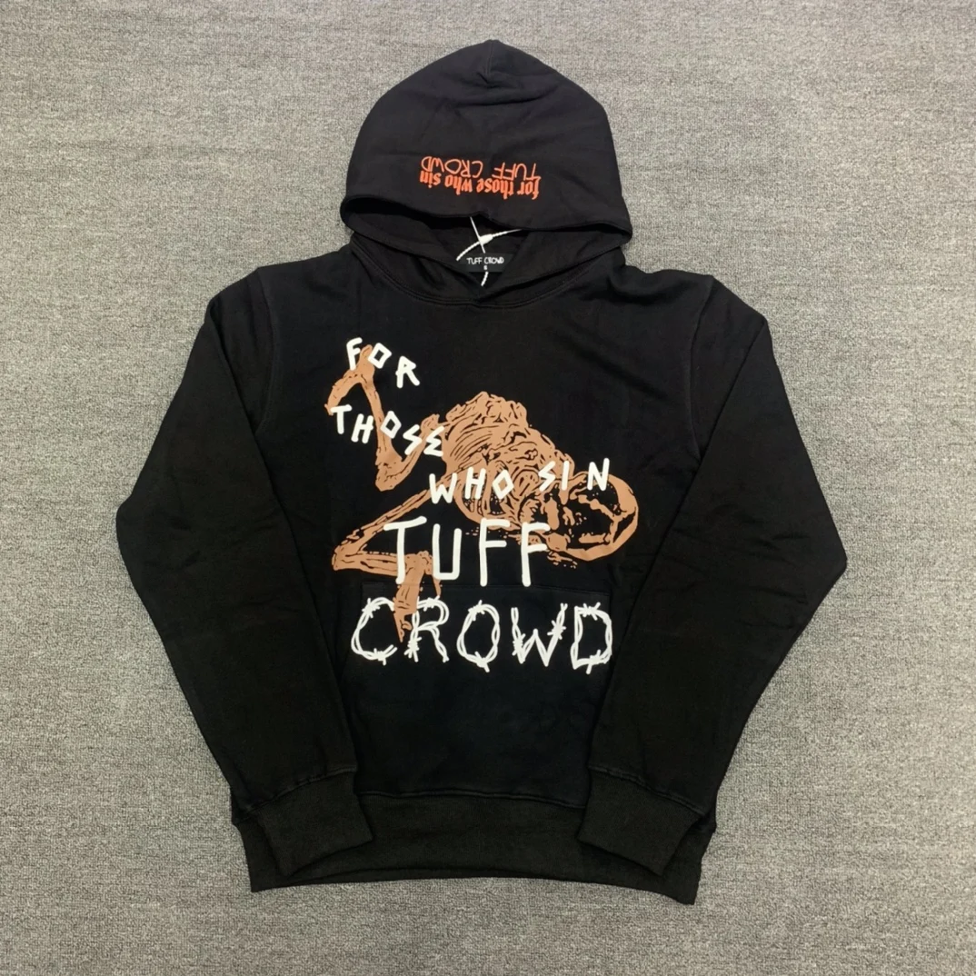 TUFF CROWD BEWARE Hoodie Men Women Hoodies High Street Hip Hop Casual Oversize Sweatshirt Streetwear
TUFF CROWD BEWARE Hoodie Men Women Hoodies High Street Hip Hop Casual Oversize Sweatshirt Streetwear