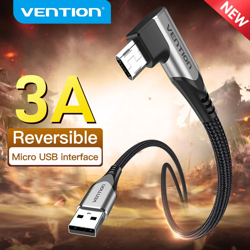 Vention 3A Reversible Micro USB Cable Nylon Fast Charging for Samsung Xiaomi HTC LG USB Charger Data Cable 3m Mobile Phone Cable
Vention 3A Reversible Micro USB Cable Nylon Fast Charging for Samsung Xiaomi HTC LG USB Charger Data Cable 3m Mobile Phone Cable
