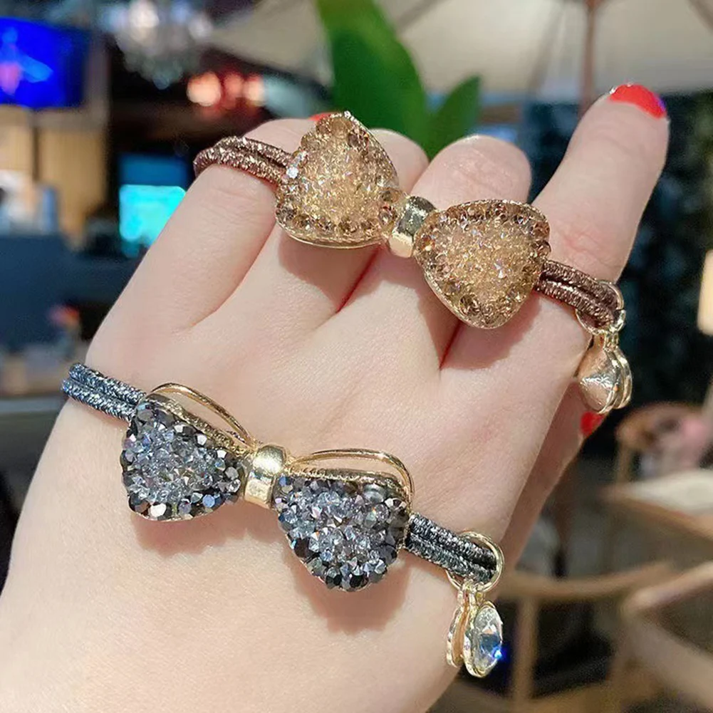 Rhinestone Bow Elastic Hair Bands Ties Hair Ring Ponytail Holder Hair Ties Hair Accessories Bow Tie Ribbon Bow Hairband
Rhinestone Bow Elastic Hair Bands Ties Hair Ring Ponytail Holder Hair Ties Hair Accessories Bow Tie Ribbon Bow Hairband
