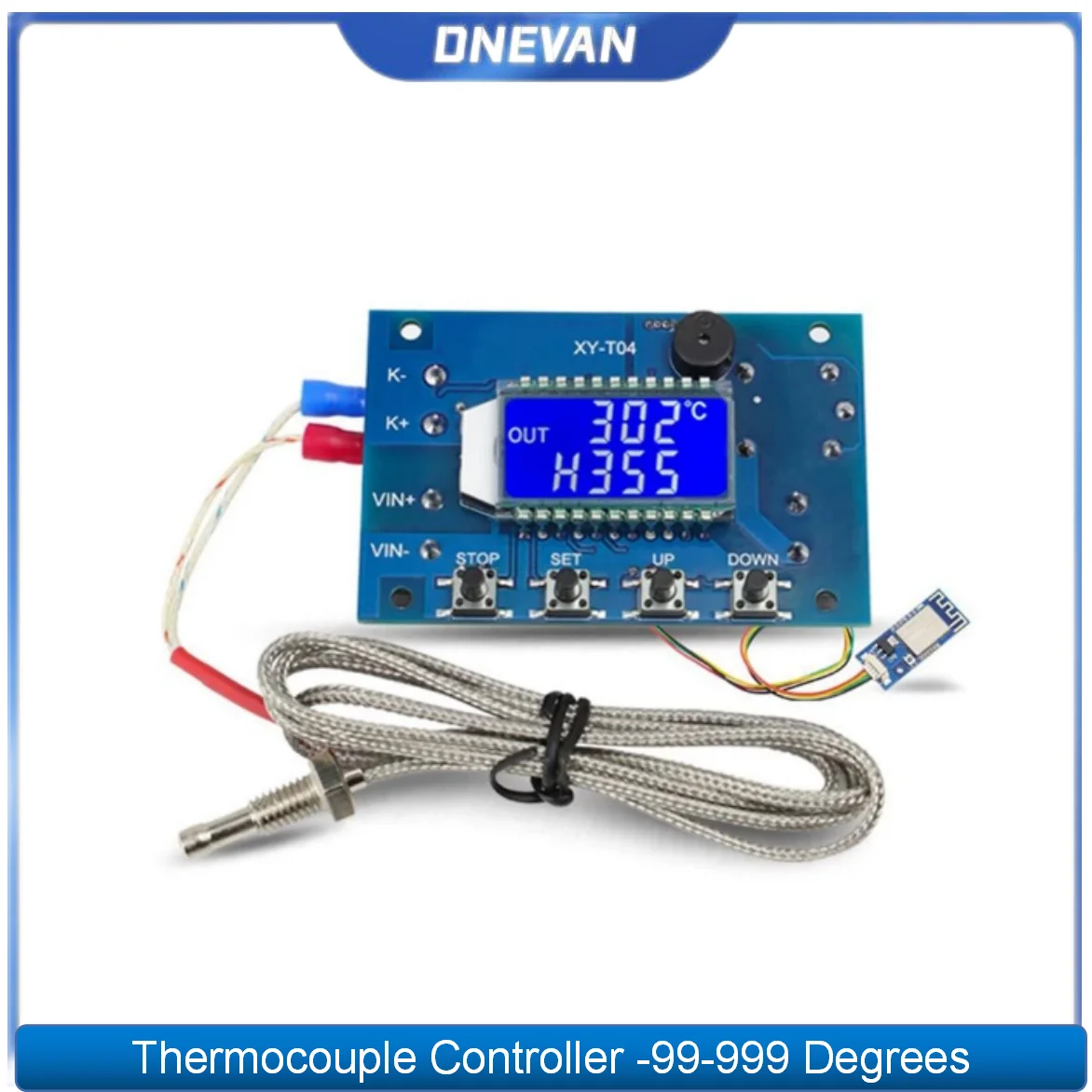 Smart Home Control WIFI Remote High Temperature Digital Thermostat K-Type Thermocouple Controller -99-999 Degrees
Smart Home Control WIFI Remote High Temperature Digital Thermostat K-Type Thermocouple Controller -99-999 Degrees