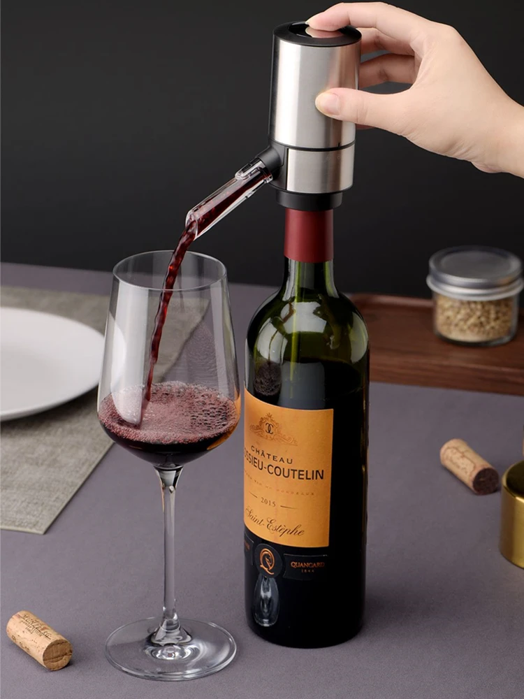 Electric Wine Decanter Aerator Automatic Pourer Decanter Grape Pourers Aerator champagne Stoppers Portable Bar Accessories
Electric Wine Decanter Aerator Automatic Pourer Decanter Grape Pourers Aerator champagne Stoppers Portable Bar Accessories