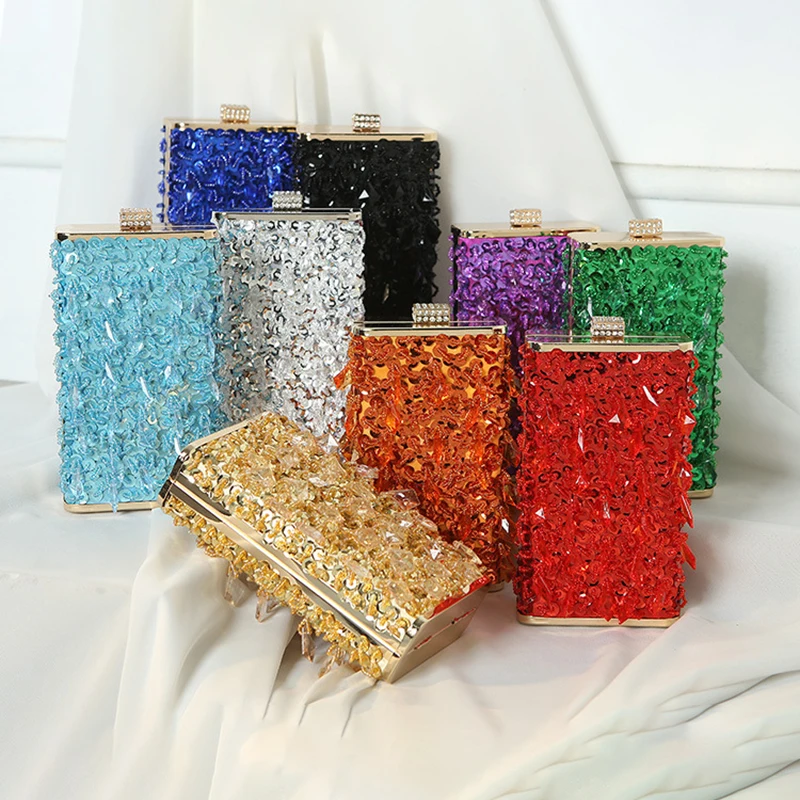 Fashion Handmade Beading Evening Clutch Bag For Women Luxury Designer Square Wedding Party Clutch Purse Female Shoulder Bags
Fashion Handmade Beading Evening Clutch Bag For Women Luxury Designer Square Wedding Party Clutch Purse Female Shoulder Bags