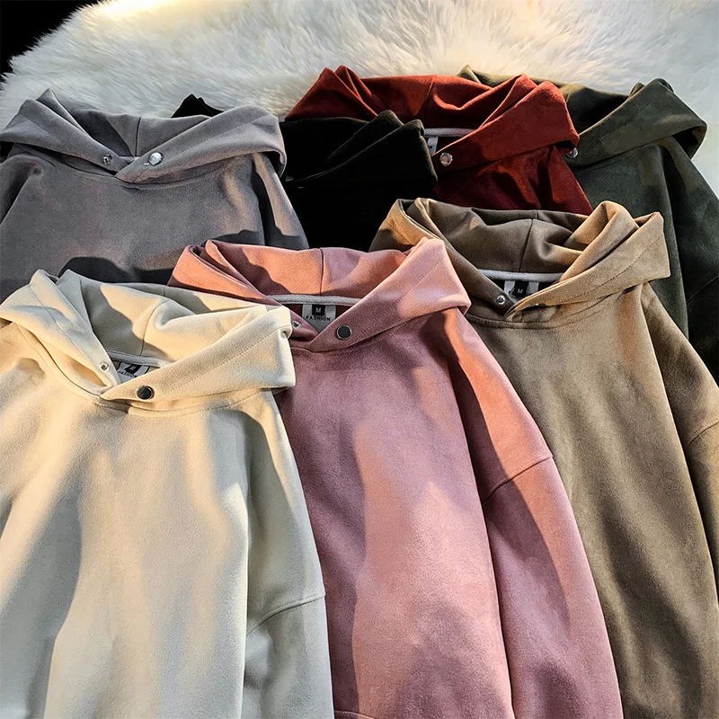 Autumn Suede Hoodies Men Fashion Retro Hooded Sweatshirt Men Streetwear Hip Hop Loose Pullover Hoodie Mens Pocket Hoody S-3XL
Autumn Suede Hoodies Men Fashion Retro Hooded Sweatshirt Men Streetwear Hip Hop Loose Pullover Hoodie Mens Pocket Hoody S-3XL