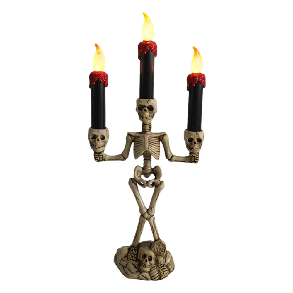 Triple Halloween Skull Candle Holder Light Skeleton Ghost Head Led Flameless Candle Lamp Themed Bar Home Party Decoration
Triple Halloween Skull Candle Holder Light Skeleton Ghost Head Led Flameless Candle Lamp Themed Bar Home Party Decoration
