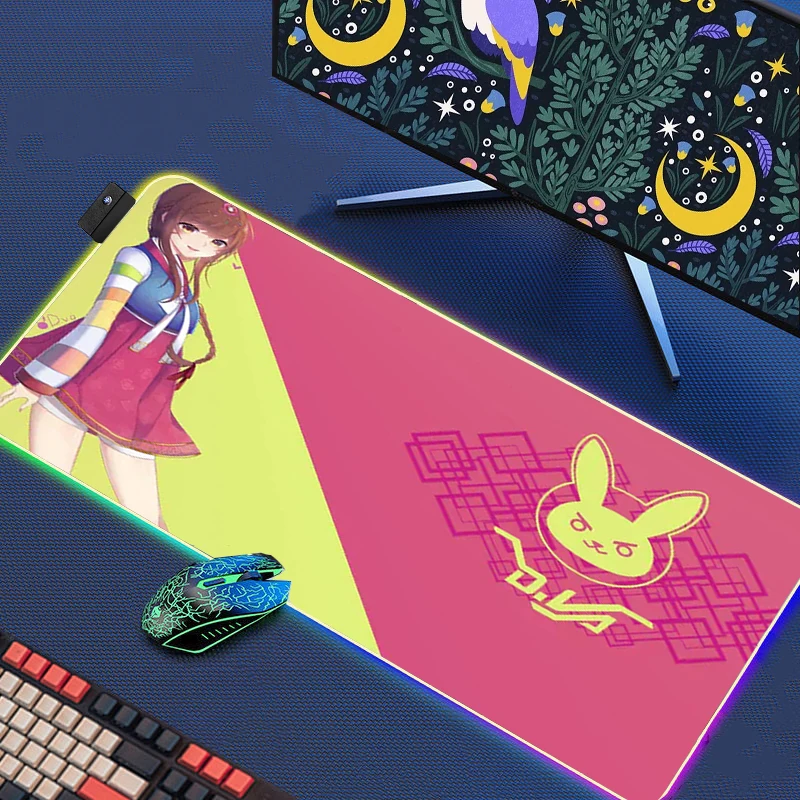Gaming Mouse Pad Anime LED RGB 0overwatch D.va Desk Mat Mousepad Gamer Game Mats Deskmat Pc Accessories Mause Office Pads Xxl
Gaming Mouse Pad Anime LED RGB 0overwatch D.va Desk Mat Mousepad Gamer Game Mats Deskmat Pc Accessories Mause Office Pads Xxl