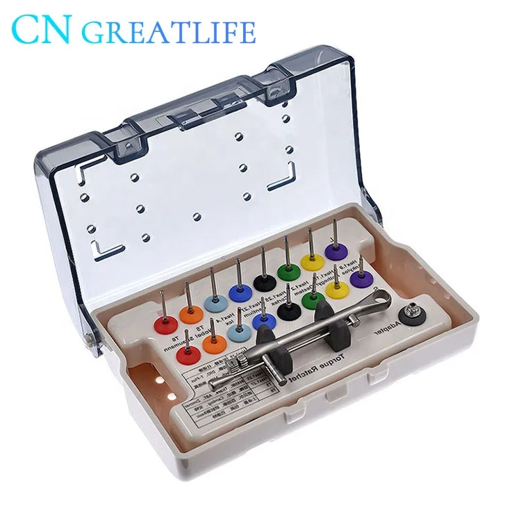 Implant Torque Wrench Screw Ratchet Screwdrivers Dental Handpiece Repair Kit Universal Prosthetic Kit for Implants Engine Use
Implant Torque Wrench Screw Ratchet Screwdrivers Dental Handpiece Repair Kit Universal Prosthetic Kit for Implants Engine Use