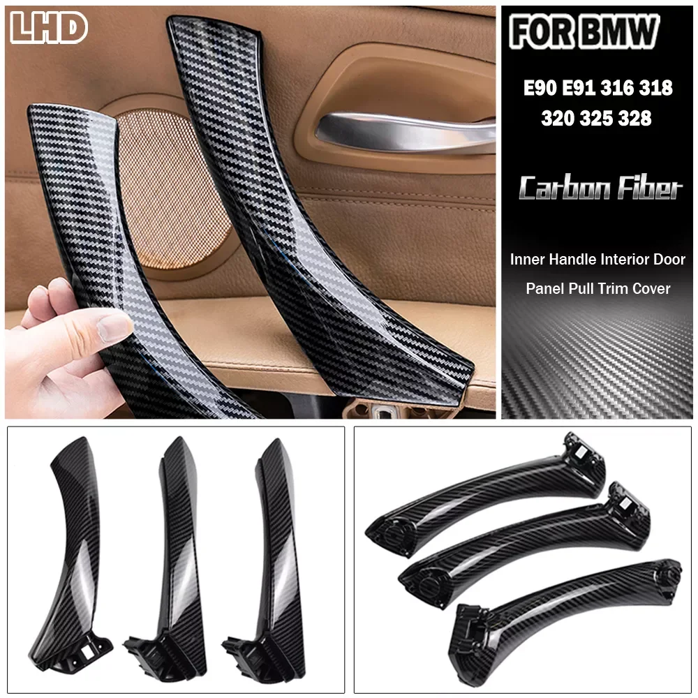 Car Interior Asseccories Carbon Fiber Door Pull Handle With Cover For BMW 3 Series E90 E91 E92 316 318 320 325 328i 2004-2015
Car Interior Asseccories Carbon Fiber Door Pull Handle With Cover For BMW 3 Series E90 E91 E92 316 318 320 325 328i 2004-2015