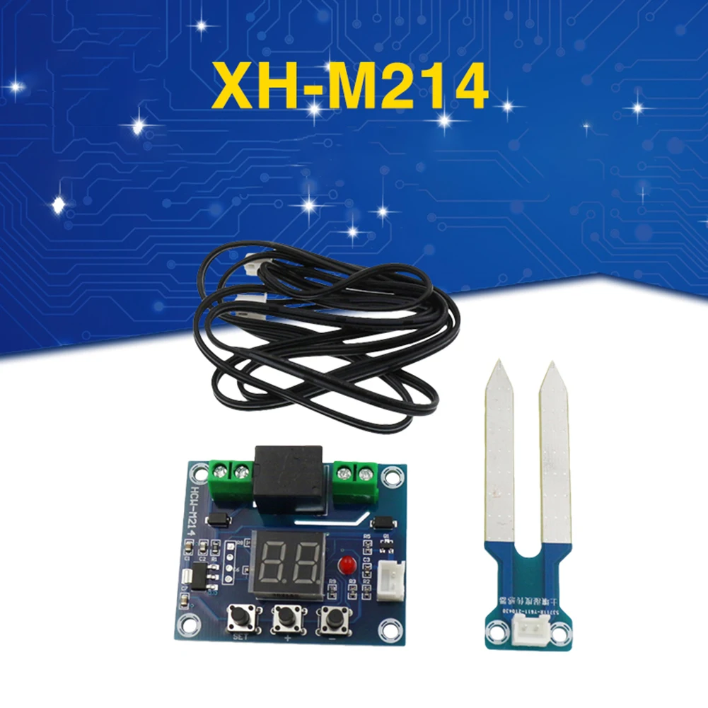 XH-M214 12V Soil Moisture Sensor Controller Irrigation System Automatic Watering Module Digital Display Humidity Controller
XH-M214 12V Soil Moisture Sensor Controller Irrigation System Automatic Watering Module Digital Display Humidity Controller