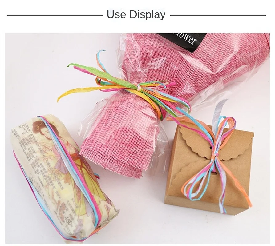Multi-color Woven Raffia Paper Rope DIY Decorative Rope Gift Bouquet Packaging Decorative Rope 80m4 Color Mix
Multi-color Woven Raffia Paper Rope DIY Decorative Rope Gift Bouquet Packaging Decorative Rope 80m4 Color Mix