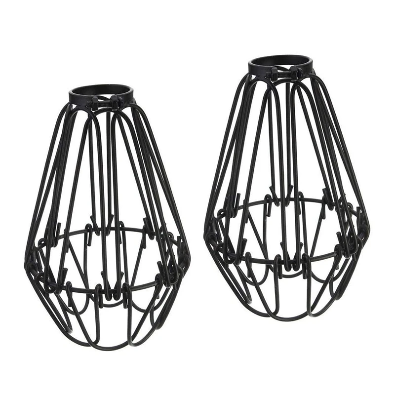Adjustable Wire Cage Lampshade, 2 Pack Metal Bird Cage Bulb Guard Island Pendant Lighting Fixture Drop Lamp Holder
Adjustable Wire Cage Lampshade, 2 Pack Metal Bird Cage Bulb Guard Island Pendant Lighting Fixture Drop Lamp Holder