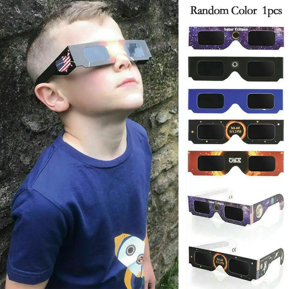1pcs Paper Solar Eclipse Glasses Random Color Total Outdoor Eclipse Glasses Outdoor Games Observation Solar M6j9
1pcs Paper Solar Eclipse Glasses Random Color Total Outdoor Eclipse Glasses Outdoor Games Observation Solar M6j9