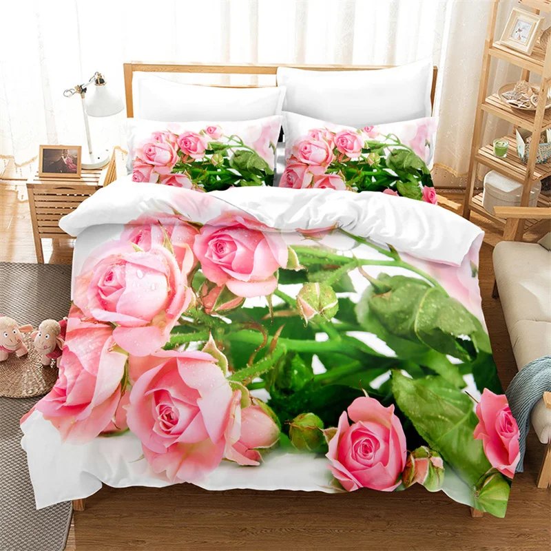 Pink Rose Queen Bedding Set Boys Girls Duvet Cover Bedroom Bed Set Comforter Cover Set King Size Duvet Cover Set Bedding Sets
Pink Rose Queen Bedding Set Boys Girls Duvet Cover Bedroom Bed Set Comforter Cover Set King Size Duvet Cover Set Bedding Sets