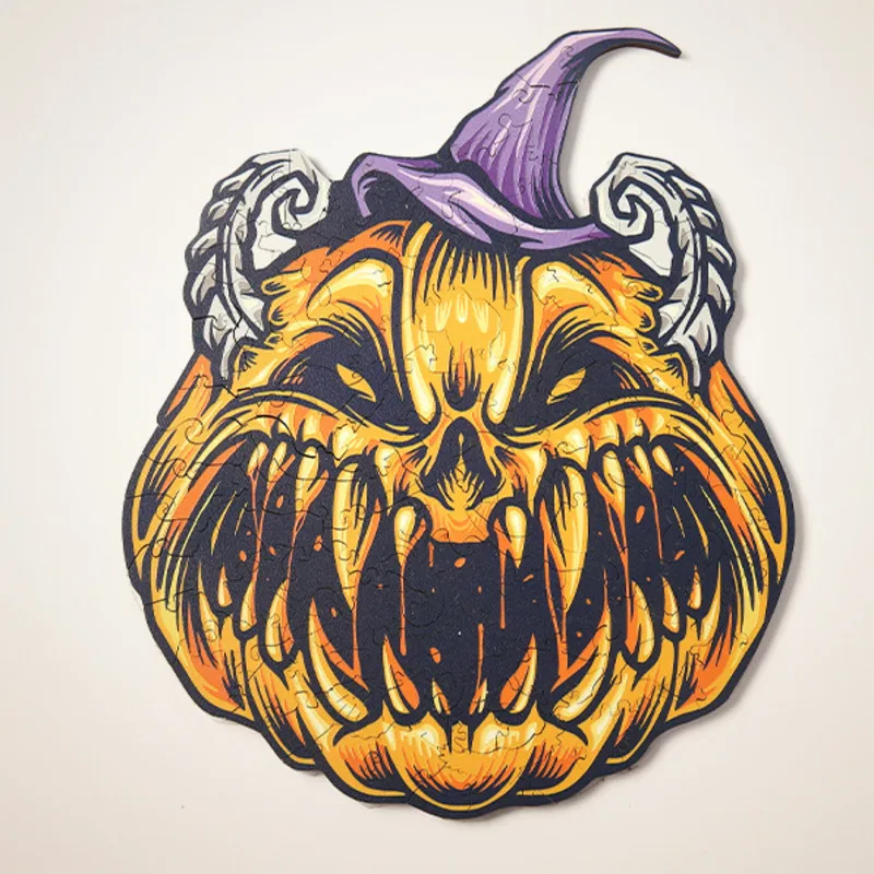 Cartoon Halloween Pumpkin Puzzle Funny Pumpkin Different Shape Puzzles Wooden Puzzle Children's Educational Toys Gift
Cartoon Halloween Pumpkin Puzzle Funny Pumpkin Different Shape Puzzles Wooden Puzzle Children's Educational Toys Gift