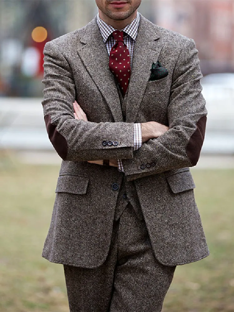 Brown Men Suit Tailor-Made 3 Pieces Blazer Vest Pants Modern Single Breasted Modern Fashion Business Wedding Groom Prom Tailored
Brown Men Suit Tailor-Made 3 Pieces Blazer Vest Pants Modern Single Breasted Modern Fashion Business Wedding Groom Prom Tailored