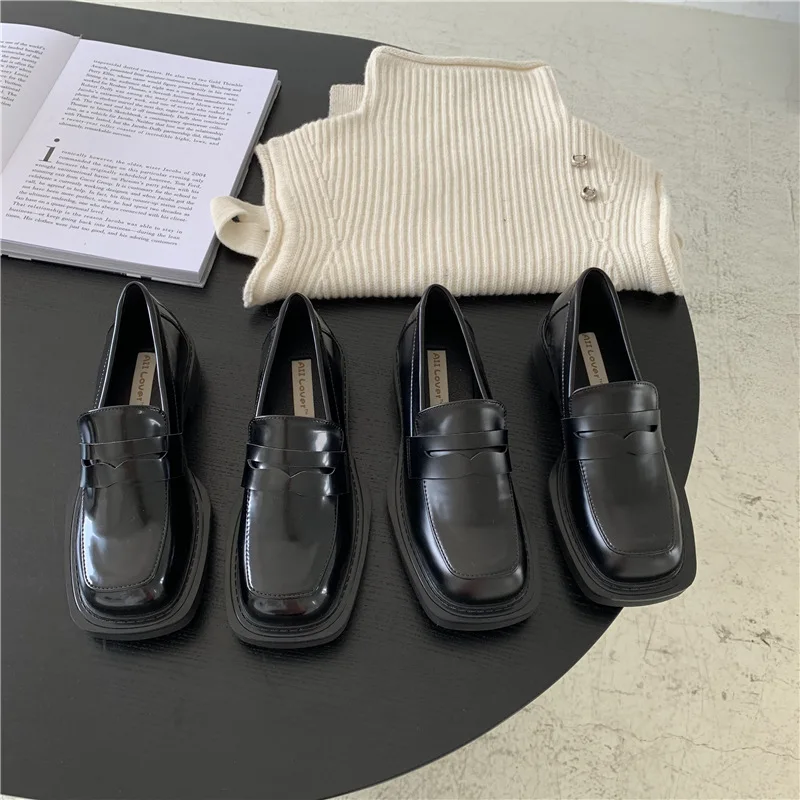 Winter Shoes Women Black Flats Loafers With Fur Autumn Square Toe British Style Clogs Platform Casual Female Sneakers Oxfords Sl
Winter Shoes Women Black Flats Loafers With Fur Autumn Square Toe British Style Clogs Platform Casual Female Sneakers Oxfords Sl