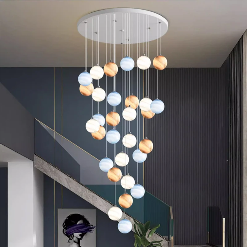 Modern Attic 3D Moon Celestial Chandelier Led Duplex Living Room Dining Room Villa Nordic Staircase Bedroom Long Pendant light
Modern Attic 3D Moon Celestial Chandelier Led Duplex Living Room Dining Room Villa Nordic Staircase Bedroom Long Pendant light