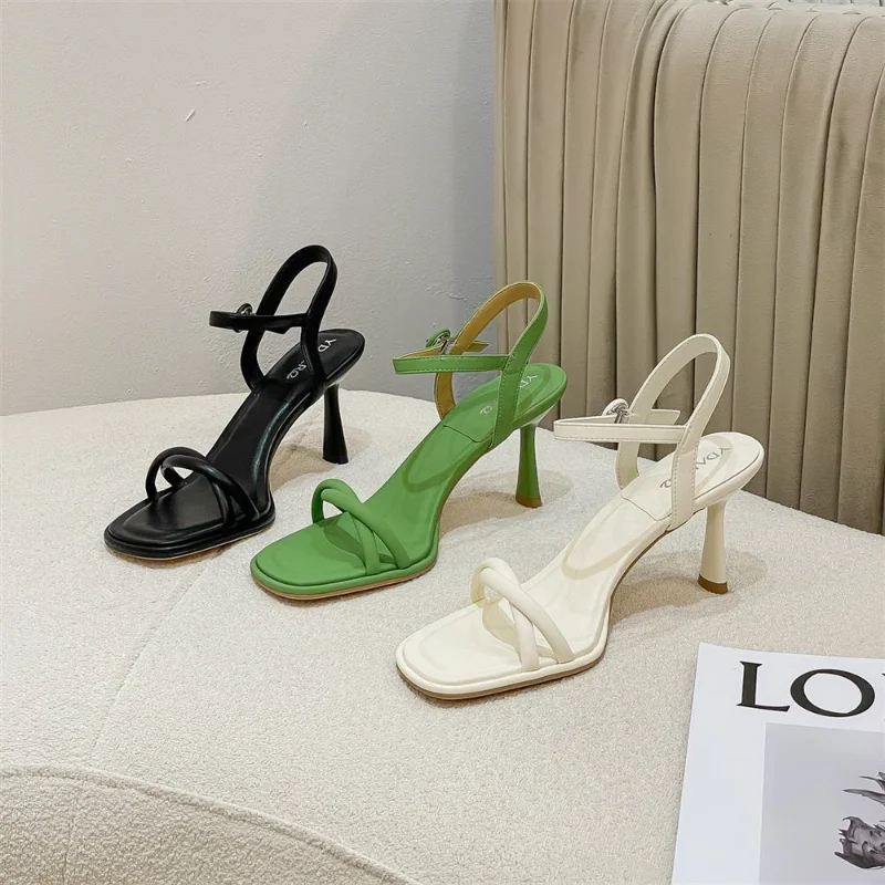 Designer Green Sandals Women Shoes Cross Thin Belt Open-toed High Heels Women Summer 2022 New Ladies Shoes Zapatos De Mujer
Designer Green Sandals Women Shoes Cross Thin Belt Open-toed High Heels Women Summer 2022 New Ladies Shoes Zapatos De Mujer