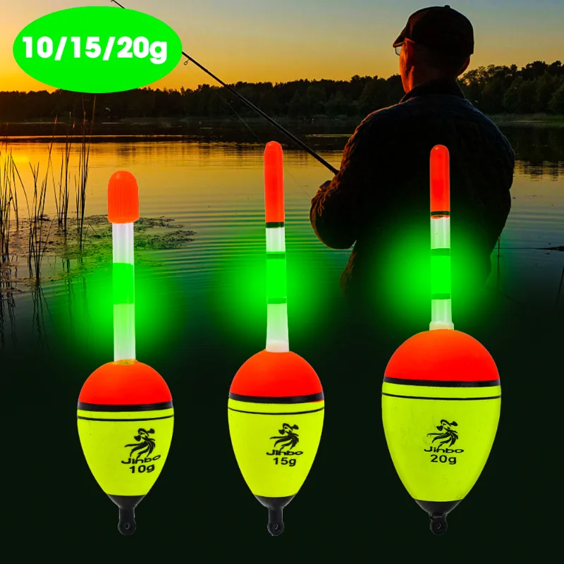 EVA Luminous Fishing Night Float Light Stick Foam Plastic Bobber Sea Rock Fishing Striking Floats Fishing Accessories 10/15/20g
EVA Luminous Fishing Night Float Light Stick Foam Plastic Bobber Sea Rock Fishing Striking Floats Fishing Accessories 10/15/20g