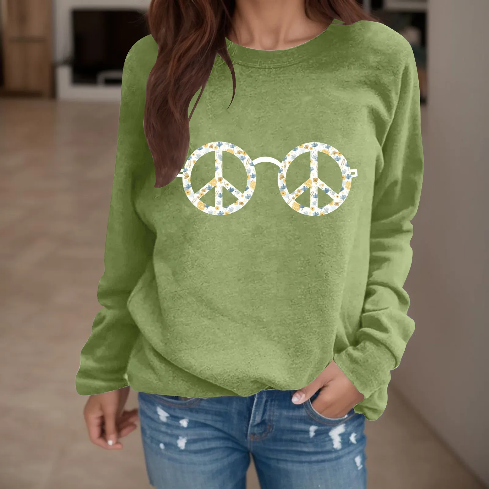 Women Round Neck Sweatshirts Pullover Hobby And Peace Printing Casual Sweatshirt Vintage Jumper Basic Pullover Top
Women Round Neck Sweatshirts Pullover Hobby And Peace Printing Casual Sweatshirt Vintage Jumper Basic Pullover Top