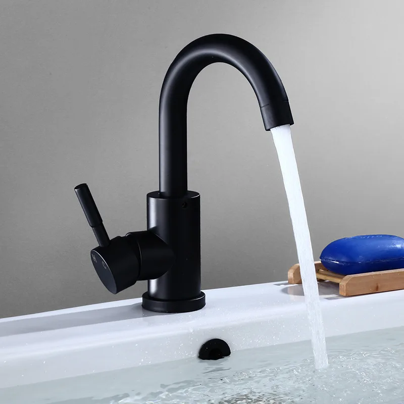 Black Modern Basin Faucet Deck Mounted Bathroom Sink Tap Single Handle Stainless Steel Hot And Cold Mixer Tap for Toilet Kitchen
Black Modern Basin Faucet Deck Mounted Bathroom Sink Tap Single Handle Stainless Steel Hot And Cold Mixer Tap for Toilet Kitchen