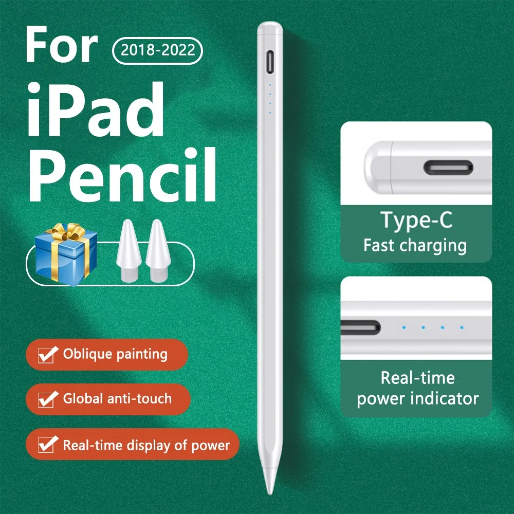 Сенсорная ручка для Apple Pencil 2, стилус для защиты от ладони для iPad Pro 12,9 11 Mini 6 Air 5 2022 2021 2020 2019 2018
Сенсорная ручка для Apple Pencil 2, стилус для защиты от ладони для iPad Pro 12,9 11 Mini 6 Air 5 2022 2021 2020 2019 2018