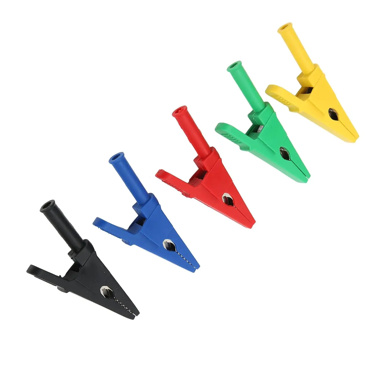 10Pcs Electric Test Clip Insulated Clips with 4mm Banana Jack Safety Type Test Clamp Wire Clip 30A 20mm/0.8in Opening Size
10Pcs Electric Test Clip Insulated Clips with 4mm Banana Jack Safety Type Test Clamp Wire Clip 30A 20mm/0.8in Opening Size