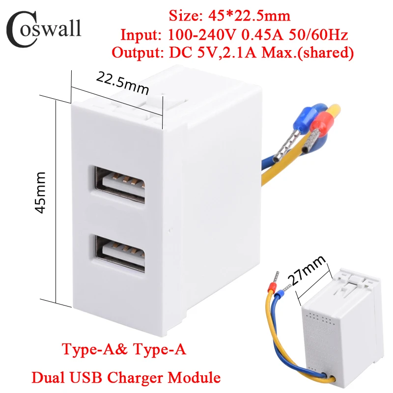 Coswall Настенная розетка EU Brasil Chile
Coswall Настенная розетка EU Brasil Chile