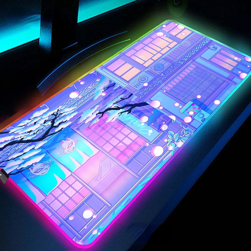 800x300 Gaming Mouse Pad RGB Kawaii Moon Landscape Computer Mouse Pad Large Gaming Mousepad XL Mouse Pad Pink PC Gamer Desk Mats 
800x300 Gaming Mouse Pad RGB Kawaii Moon Landscape Computer Mouse Pad Large Gaming Mousepad XL Mouse Pad Pink PC Gamer Desk Mats